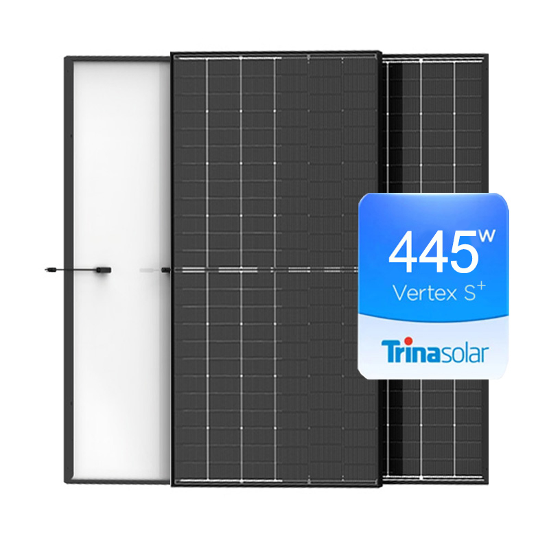 Trina Tier 1 Mono Vertex S+ Series 415Wp 420Wp 425Wp 430Wp 435Wp Solar Panel Black Frame 425Wp 430Wp 435Wp 440Wp 445Wp 450Wp Bifacial PV Module